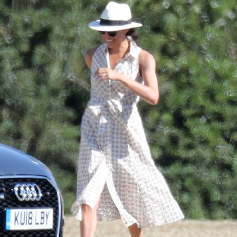 Shoshanna Gingham Dress, W’s Size 2, Meghan Markle